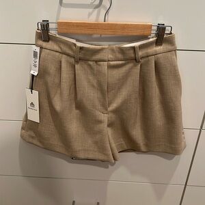 NWT Babaton Pleated Shorts